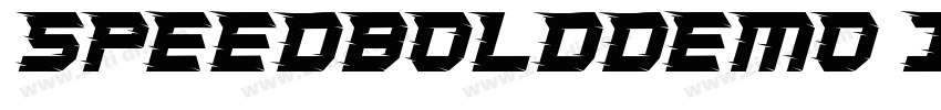 SpeedBoldDemo Italic字体转换